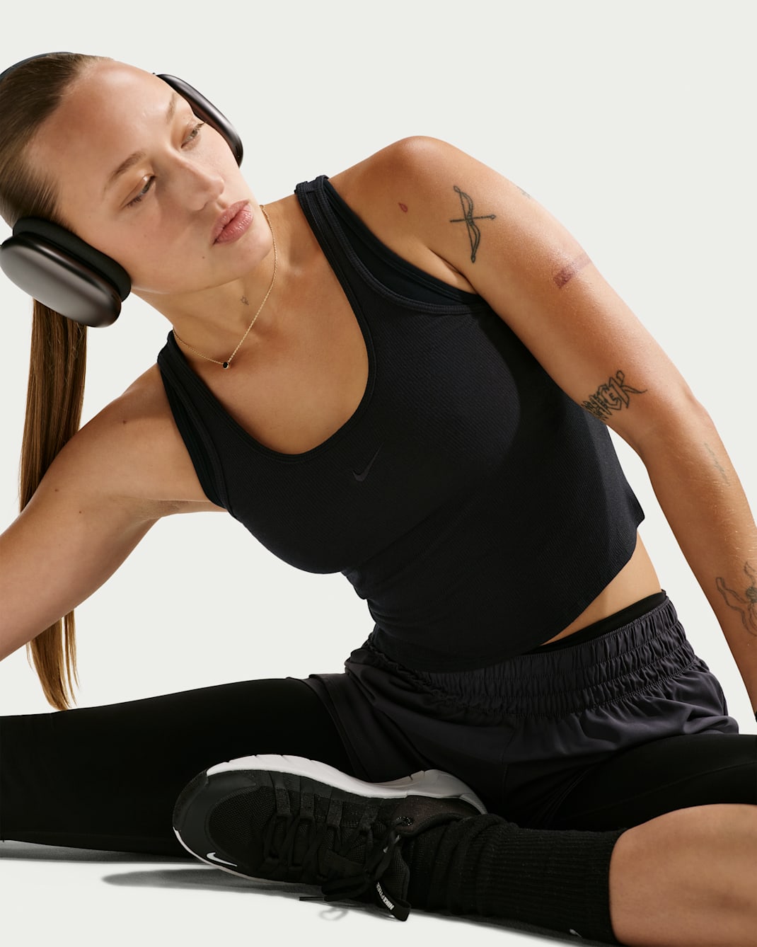 Nike N.A.C. Women's Dri-FIT Ribbed Tank Top - Black/Black