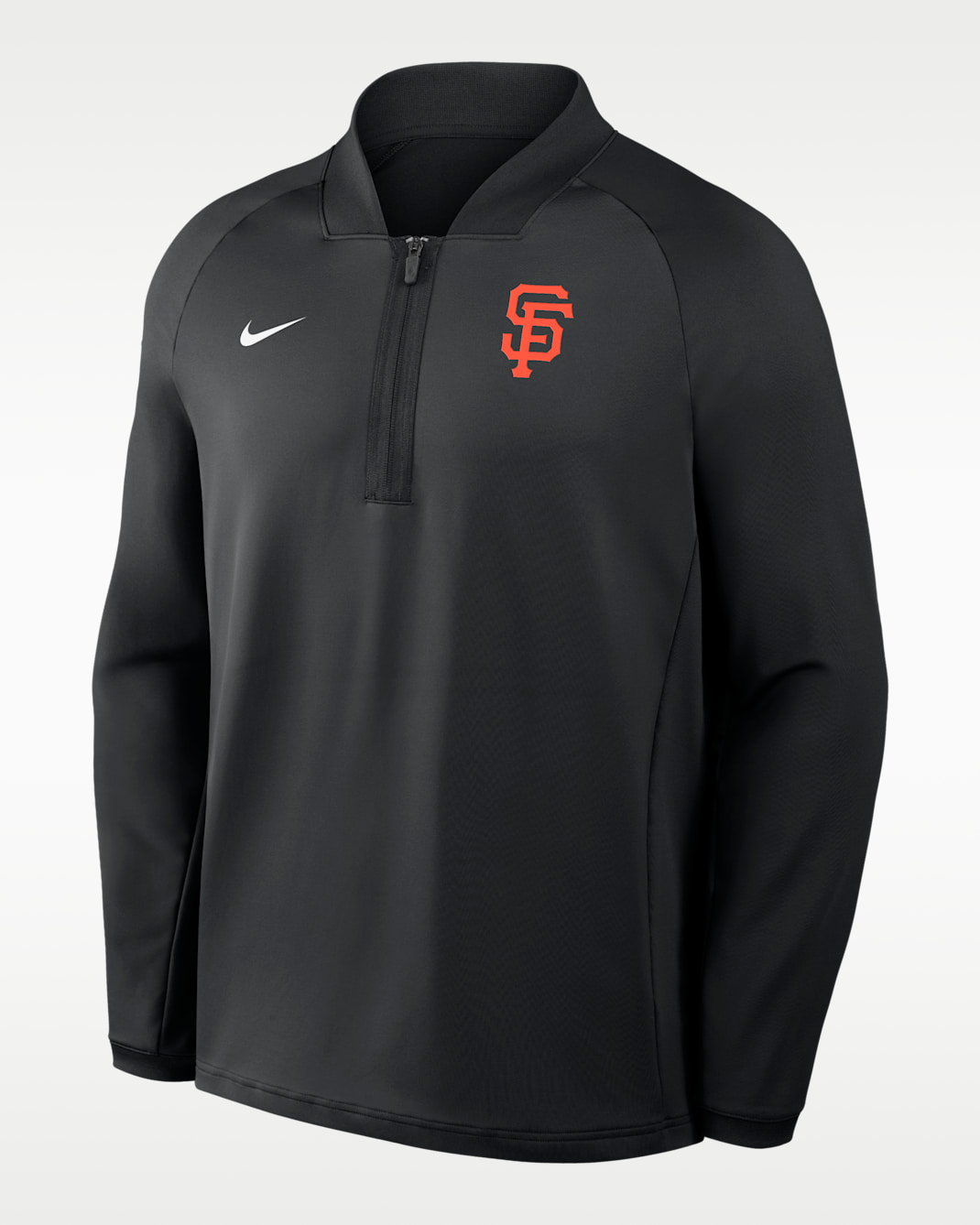 San Francisco Giants Authentic Collection Men's Nike Dri-FIT MLB 1/2-Zip Long-Sleeve Top - Black