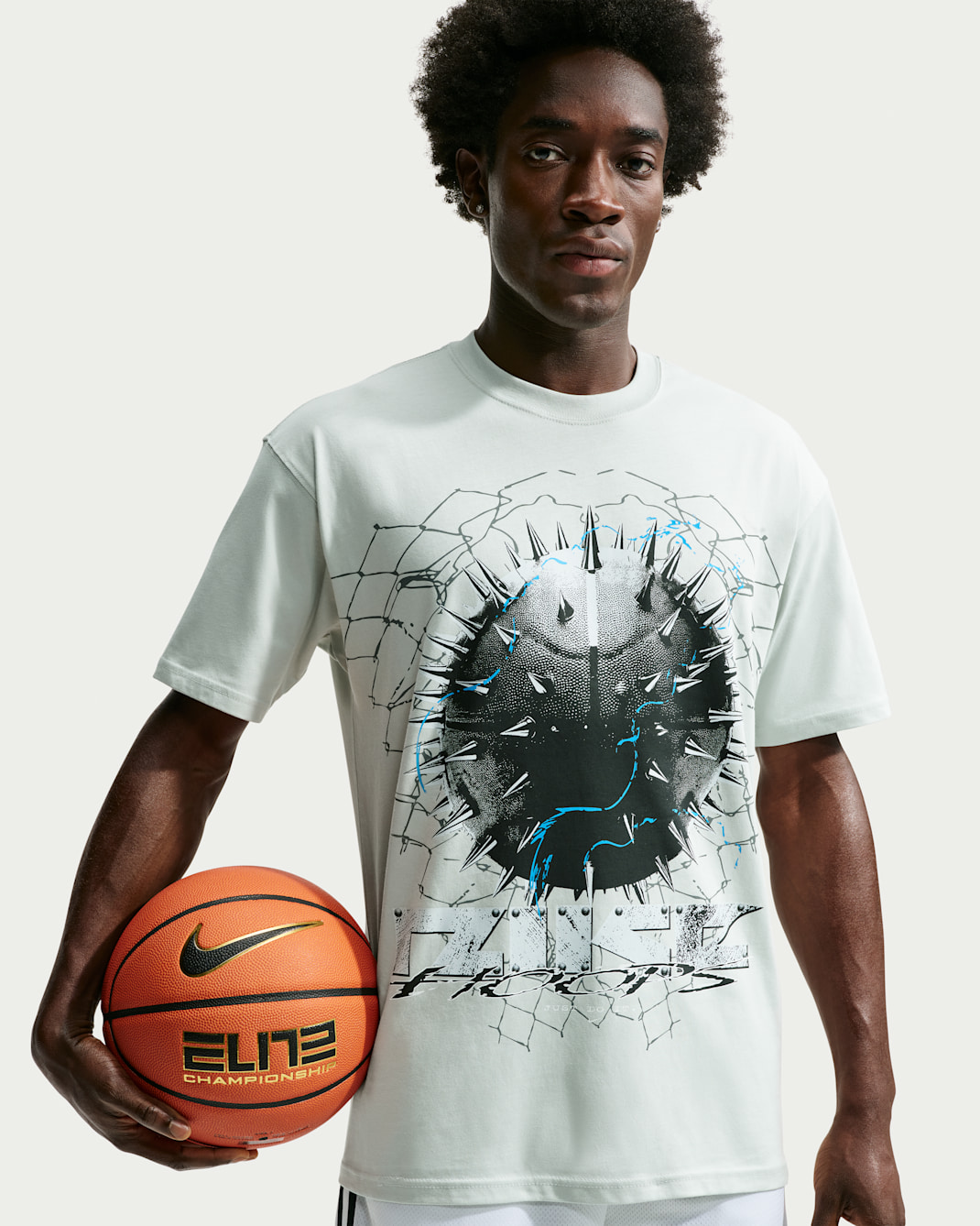 Pánské basketbalové tričko Nike - Light Silver