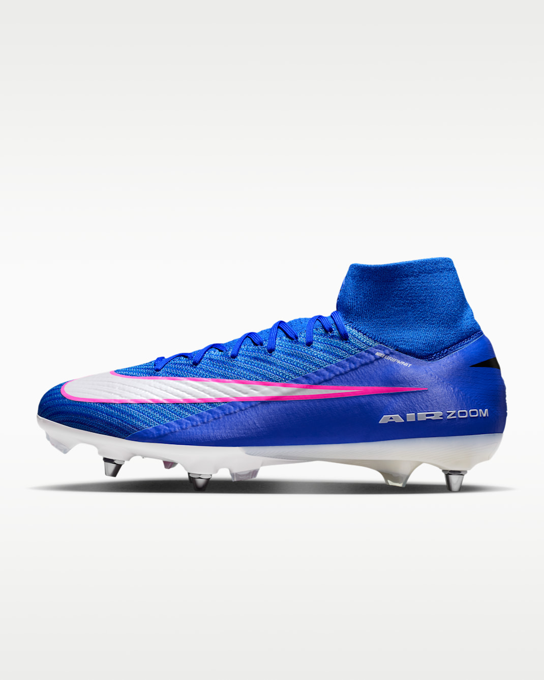 Nike Mercurial Superfly 10 Elite Soft-Ground High-Top Football Boot - Racer Blue/White