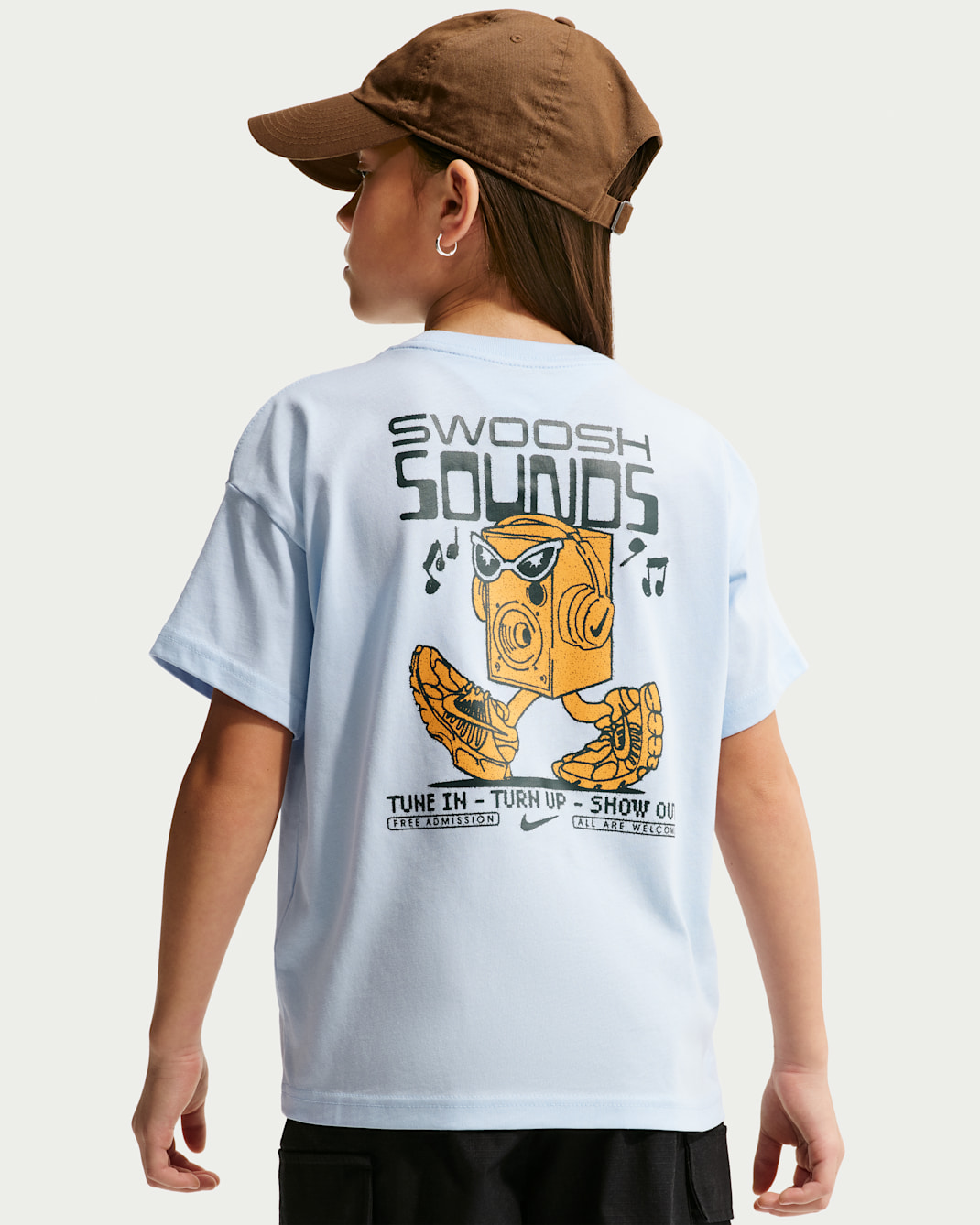 Nike Swoosh Big Kids' Max90 T-Shirt - Hydrogen Blue