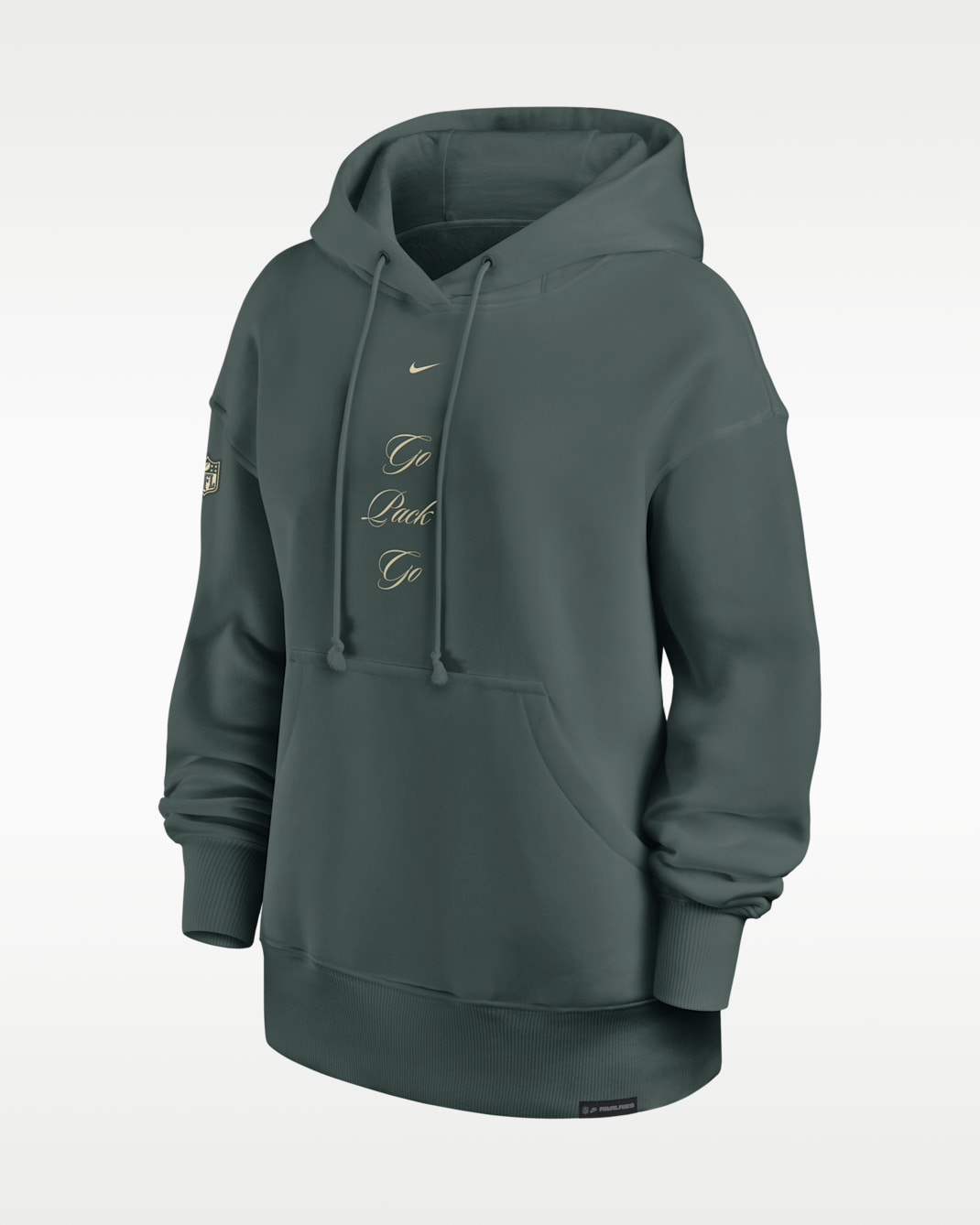 Green Bay Packers Rivalries Collection Phoenix Women's Nike NFL Oversized Pullover Hoodie - Vintage Green