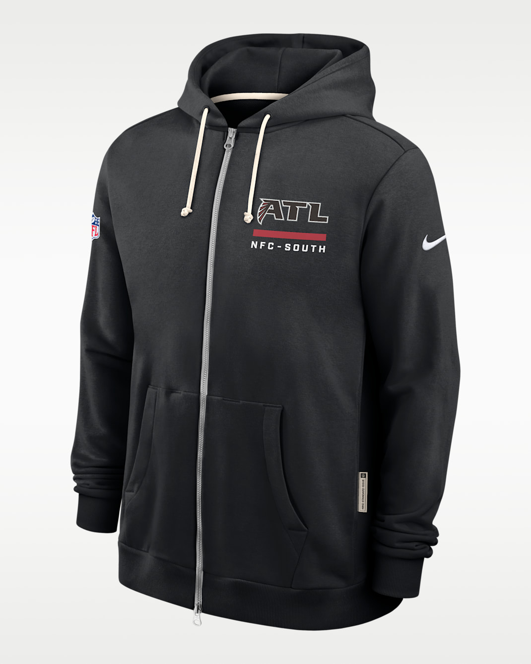 Atlanta Falcons Utility Player Sideline Men's Nike Dri-FIT NFL Full-Zip Hoodie - Black