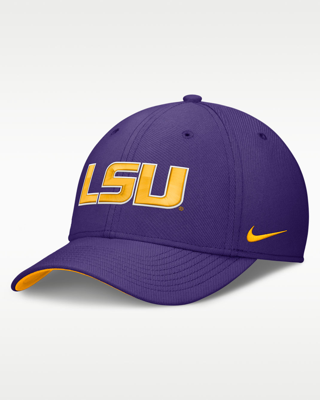 LSU Classic Swooshflex Men's Nike Dri-FIT College Hat - Purple