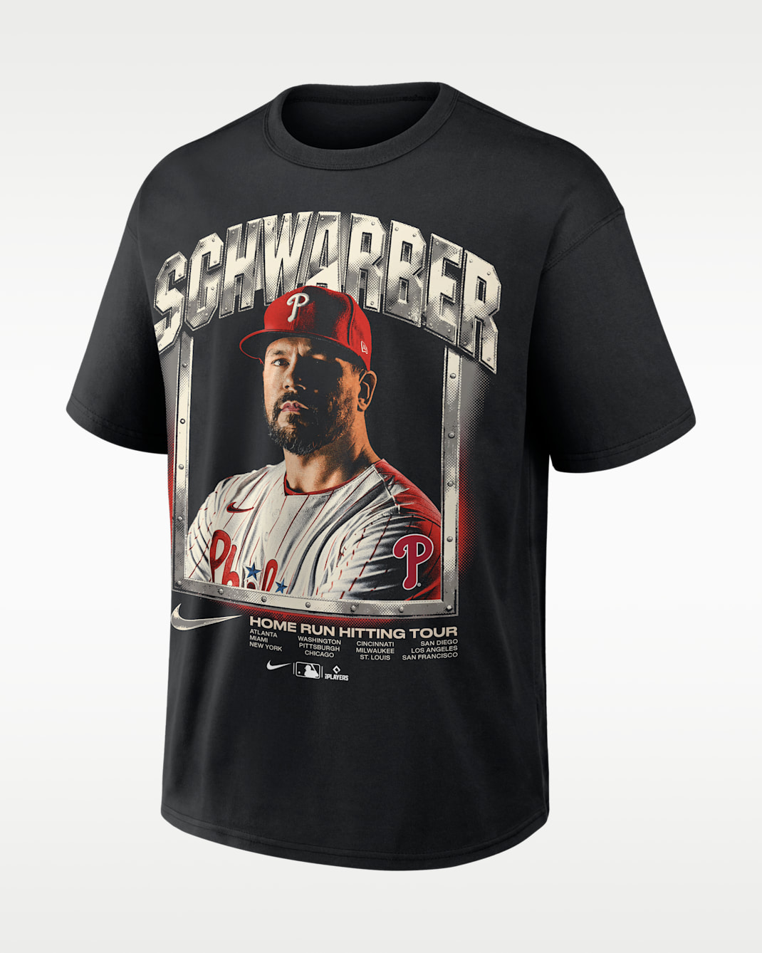 Kyle Schwarber Philadelphia Phillies Men's Nike MLB T-Shirt - Black