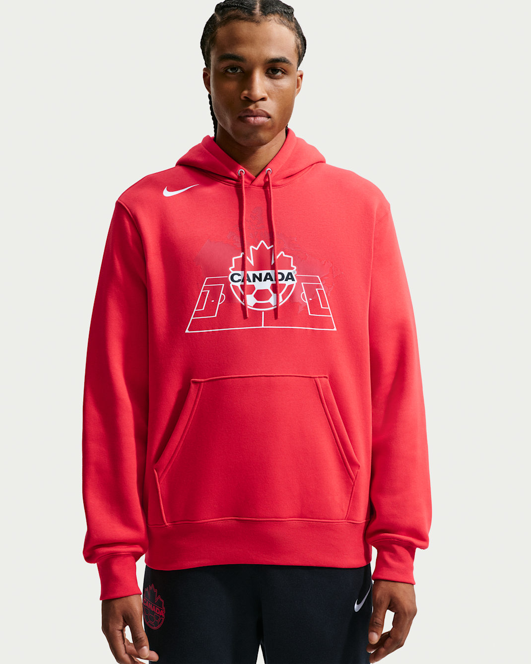 Sweat à capuche Nike Canada Club Fleece pour homme - University Red