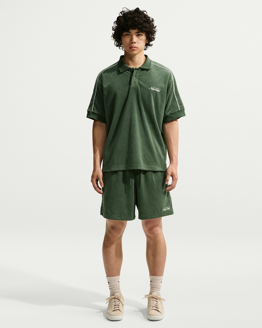 Nike Sportswear Club Men's Terry Shorts - Fir/White/Phantom