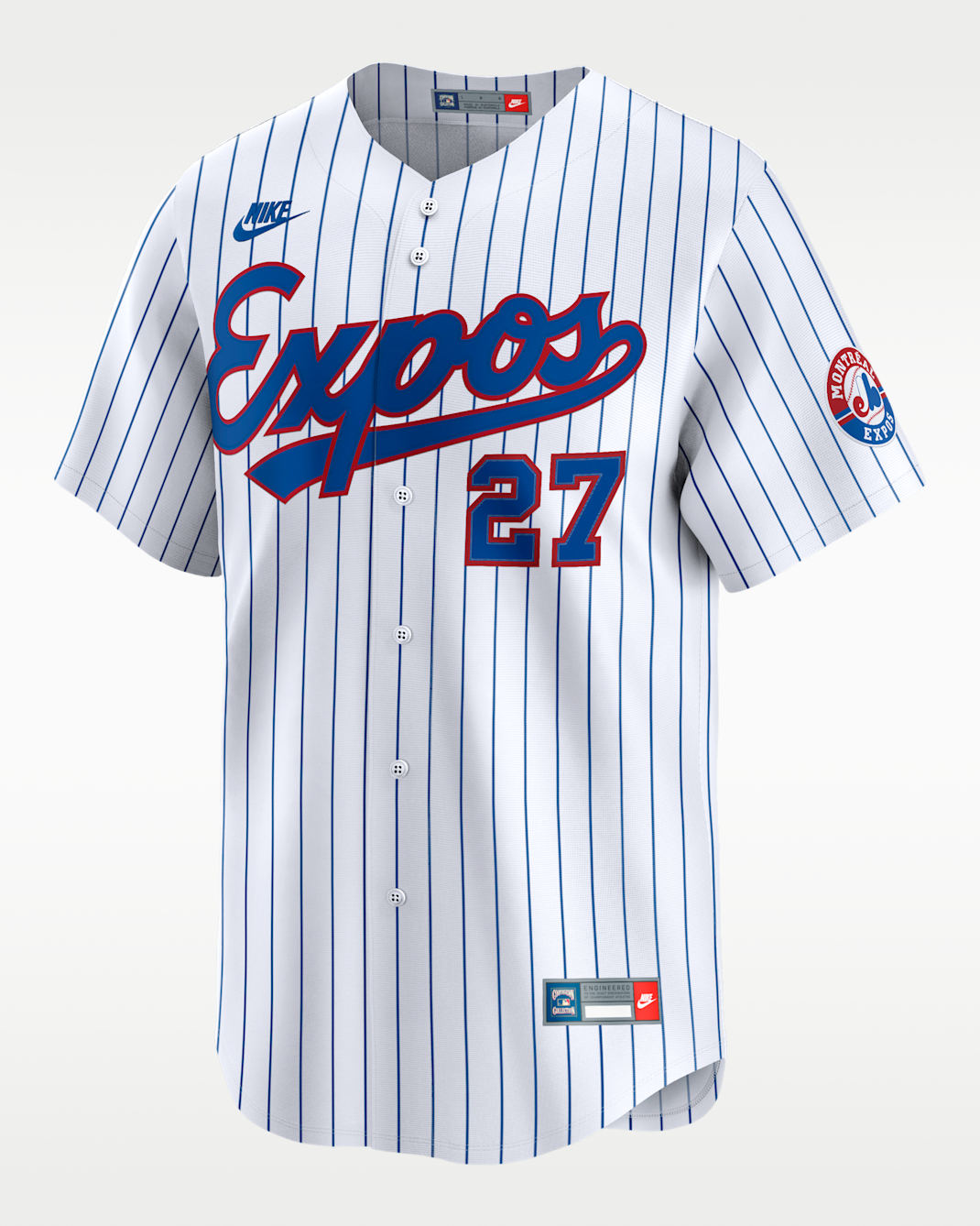 Vladimir Guerrero Montreal Expos Cooperstown Men's Nike Dri-FIT MLB Limited Jersey - White