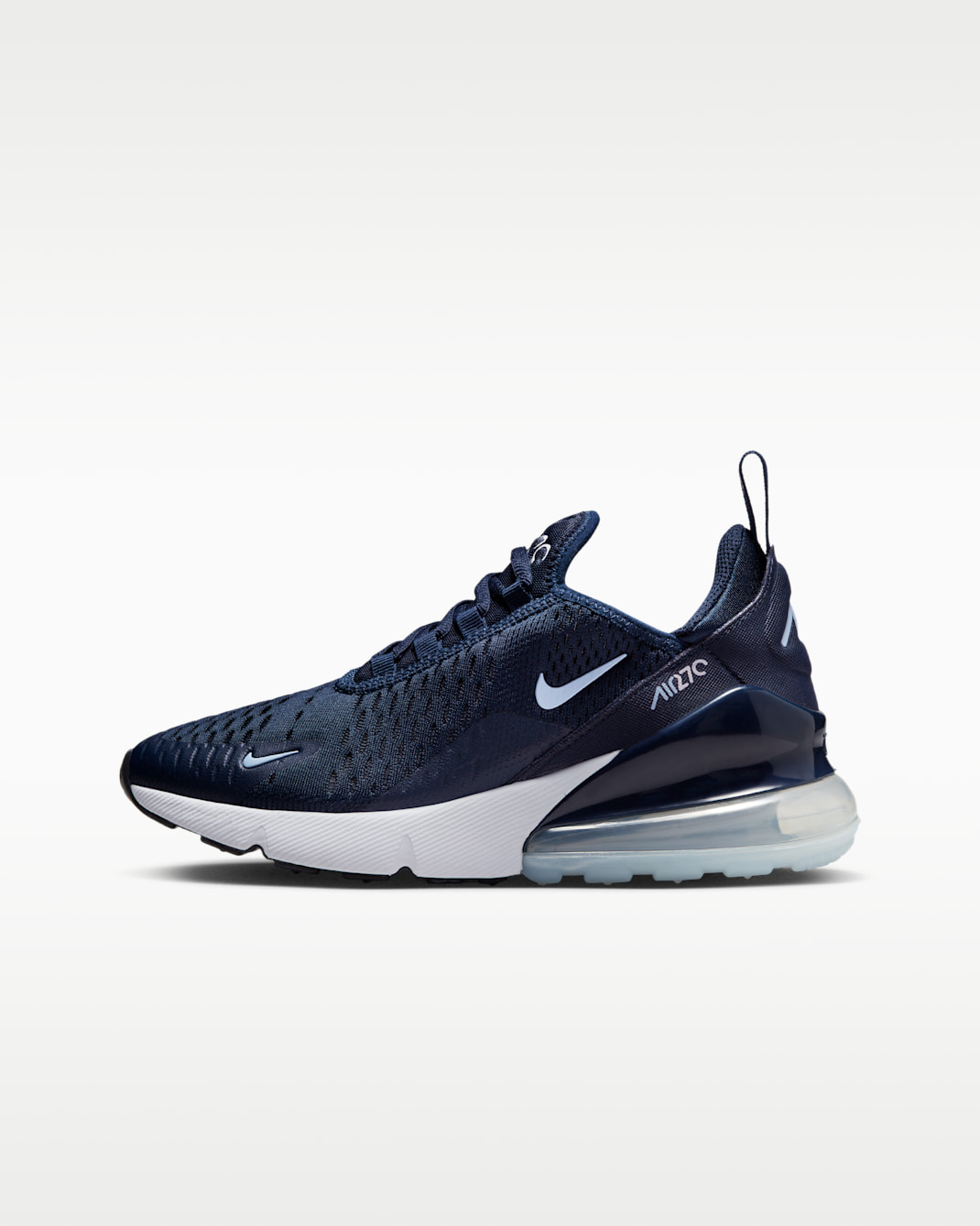 Nike Air Max 270 Big Kids' Shoes - Obsidian/White/White/Cobalt Bliss