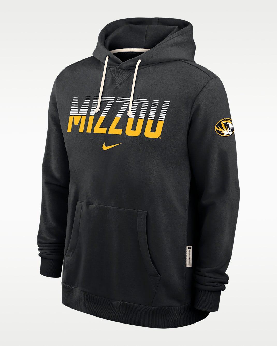 Sudadera con gorro sin cierre sin mangas Dri-FIT para hombre Nike Sideline (Missouri) - Negro