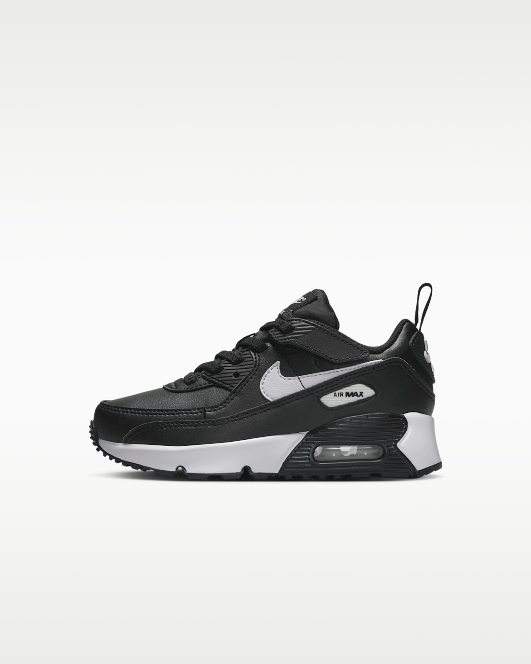 나이키 에어맥스 90 이지온 리틀키즈 신발 - 블랙/블랙/화이트