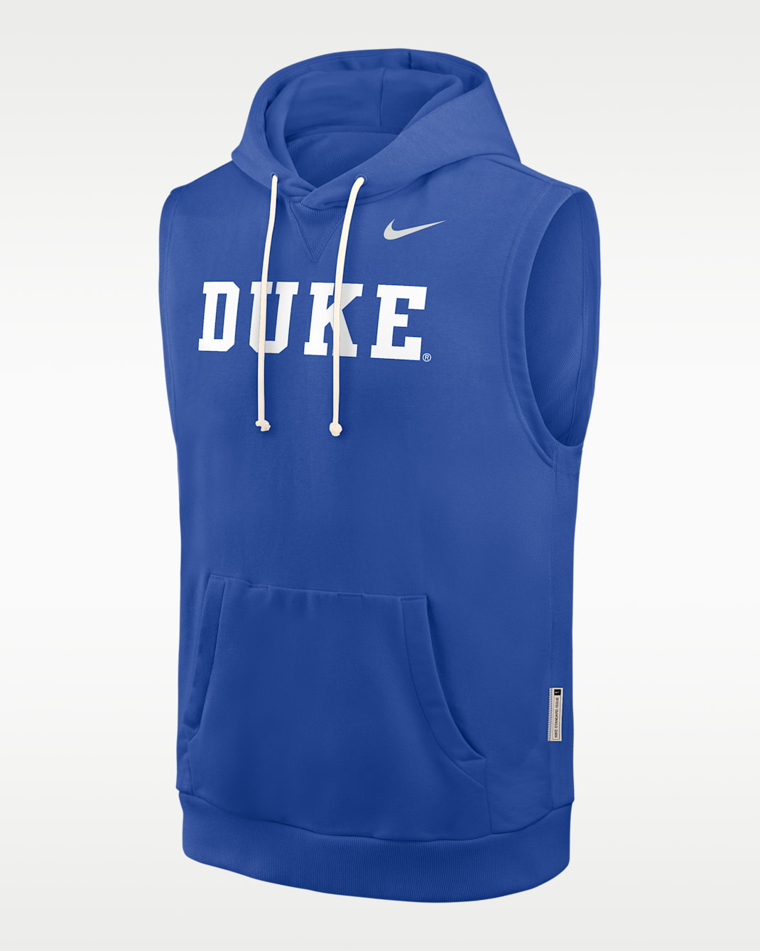 Sudadera con gorro sin cierre sin mangas universitaria Nike Dri-FIT para hombre Duke Sideline - Royal juego