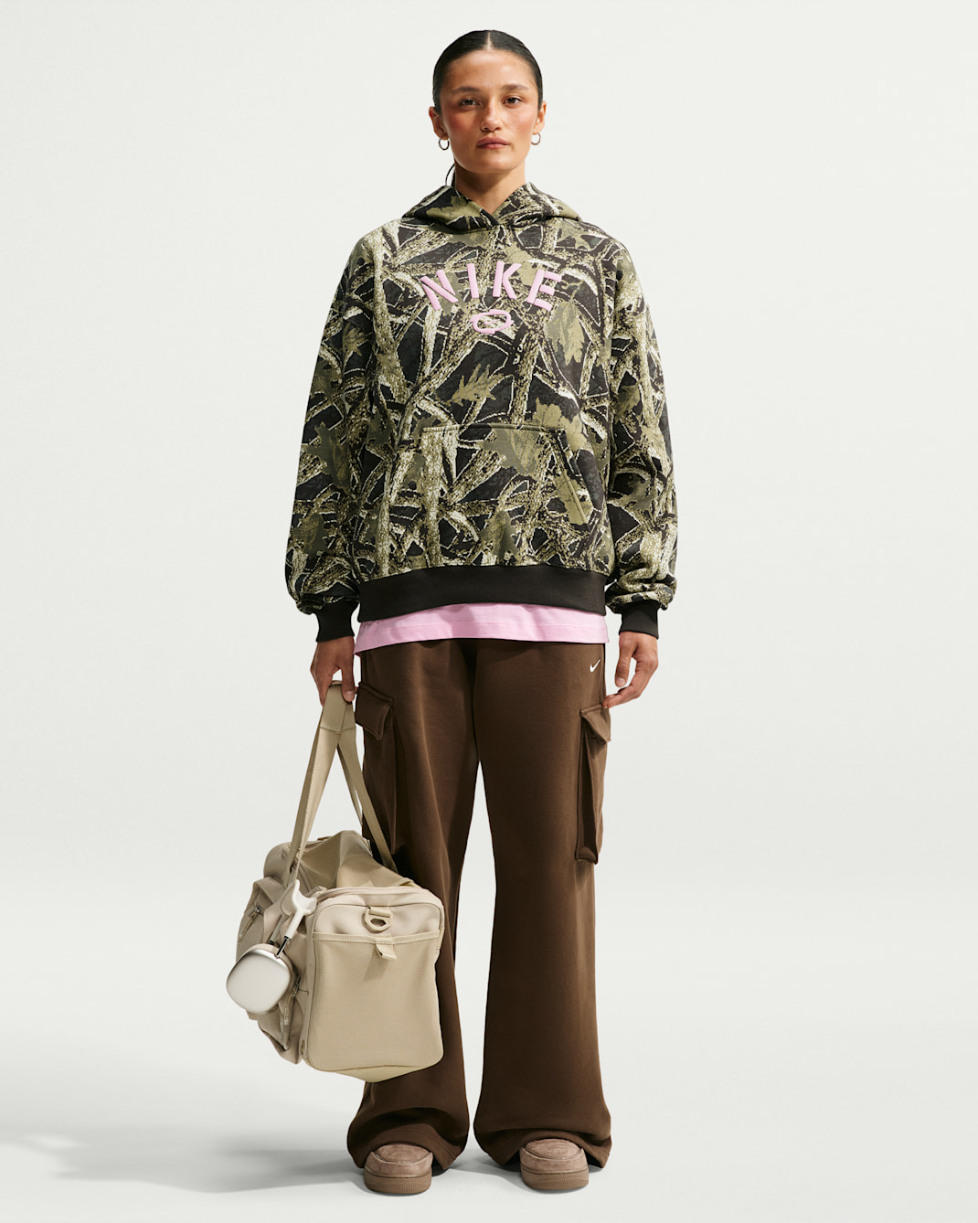 Nike Studio Fleece Medium Weight Women's Oversized Pullover Hoodie