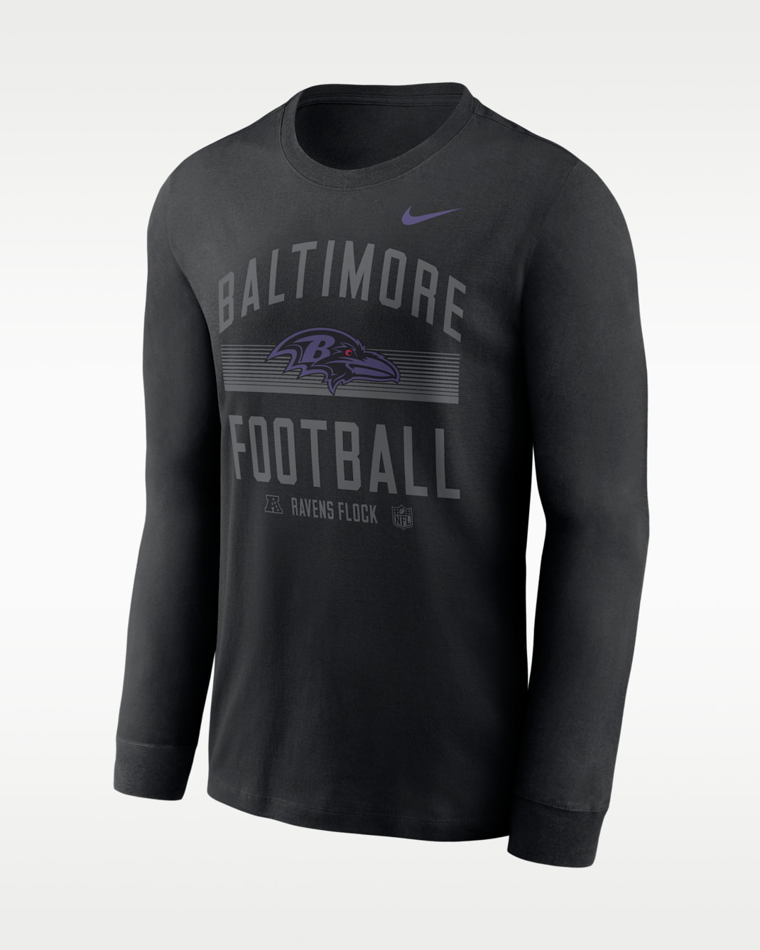 Baltimore Ravens Essential Men's Nike Dri-FIT NFL Long-Sleeve T-Shirt - Black
