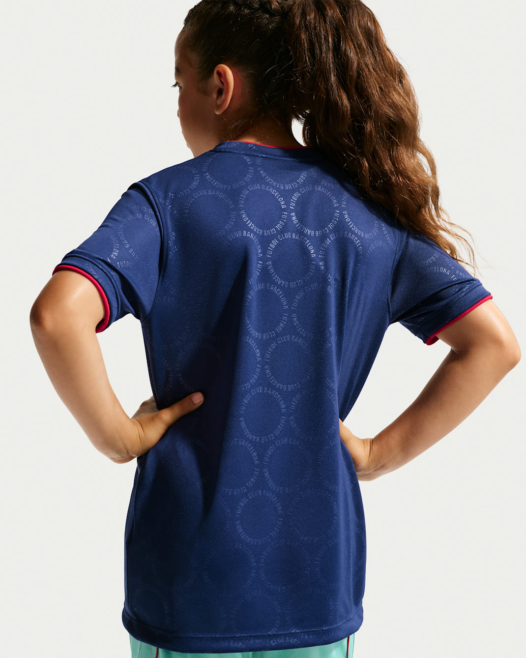 FC Barcelona Third Big Kids' Nike Dri-FIT Soccer Pre-Match Top