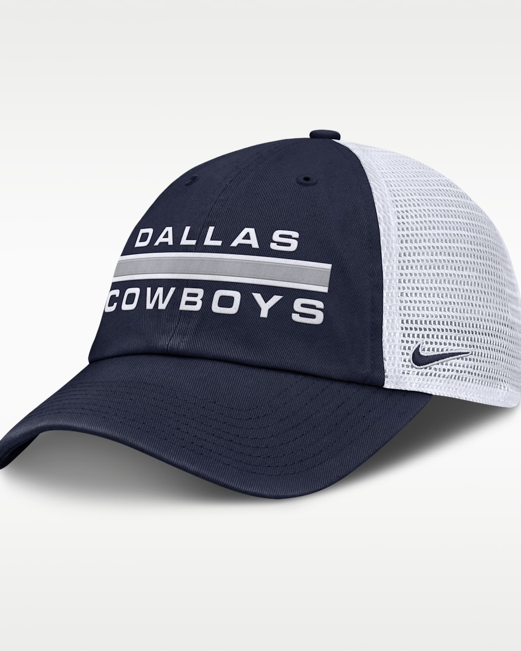 Dallas Cowboys Primetime Men's Nike NFL Trucker Adjustable Hat - Navy/White