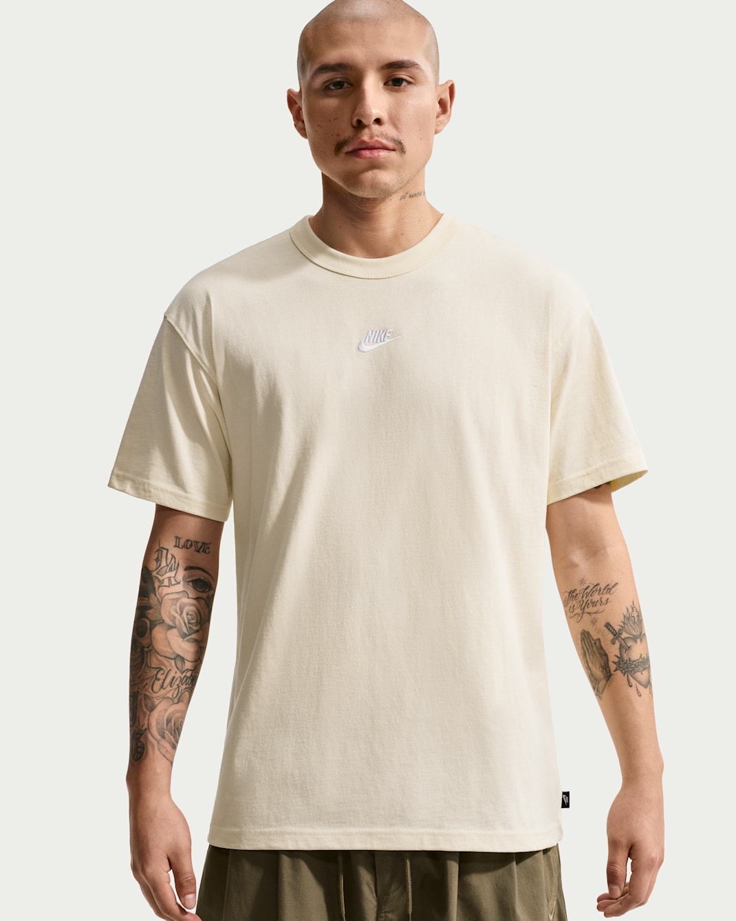 Ανδρικό T-Shirt Nike Sportswear Premium Essentials - Coconut Milk