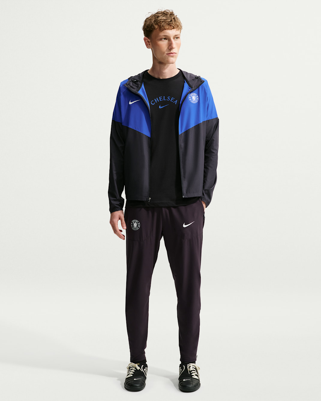 Pantalon de foot Nike Sportswear Chelsea FC City Side pour homme - Pitch Blue/Bright Blue/Blanc