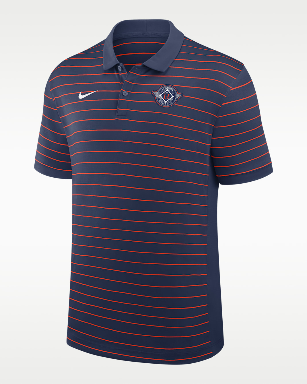 Polo Nike Dri-FIT de la MLB para hombre Houston Astros City Connect Striped Victory - Azul marino