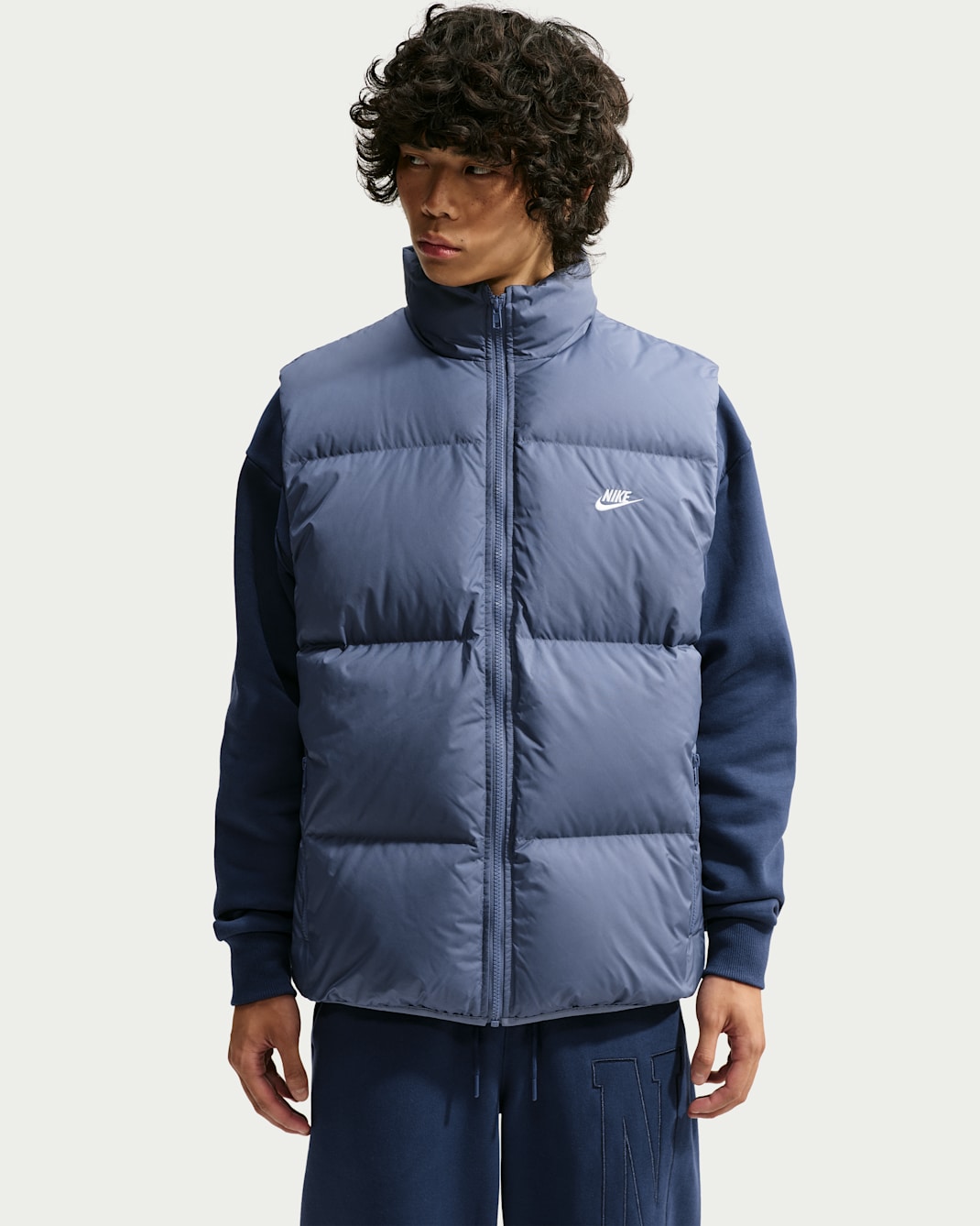 Nike Sportswear Club Men's Therma-FIT Down Puffer Vest - Diffused Blue/White