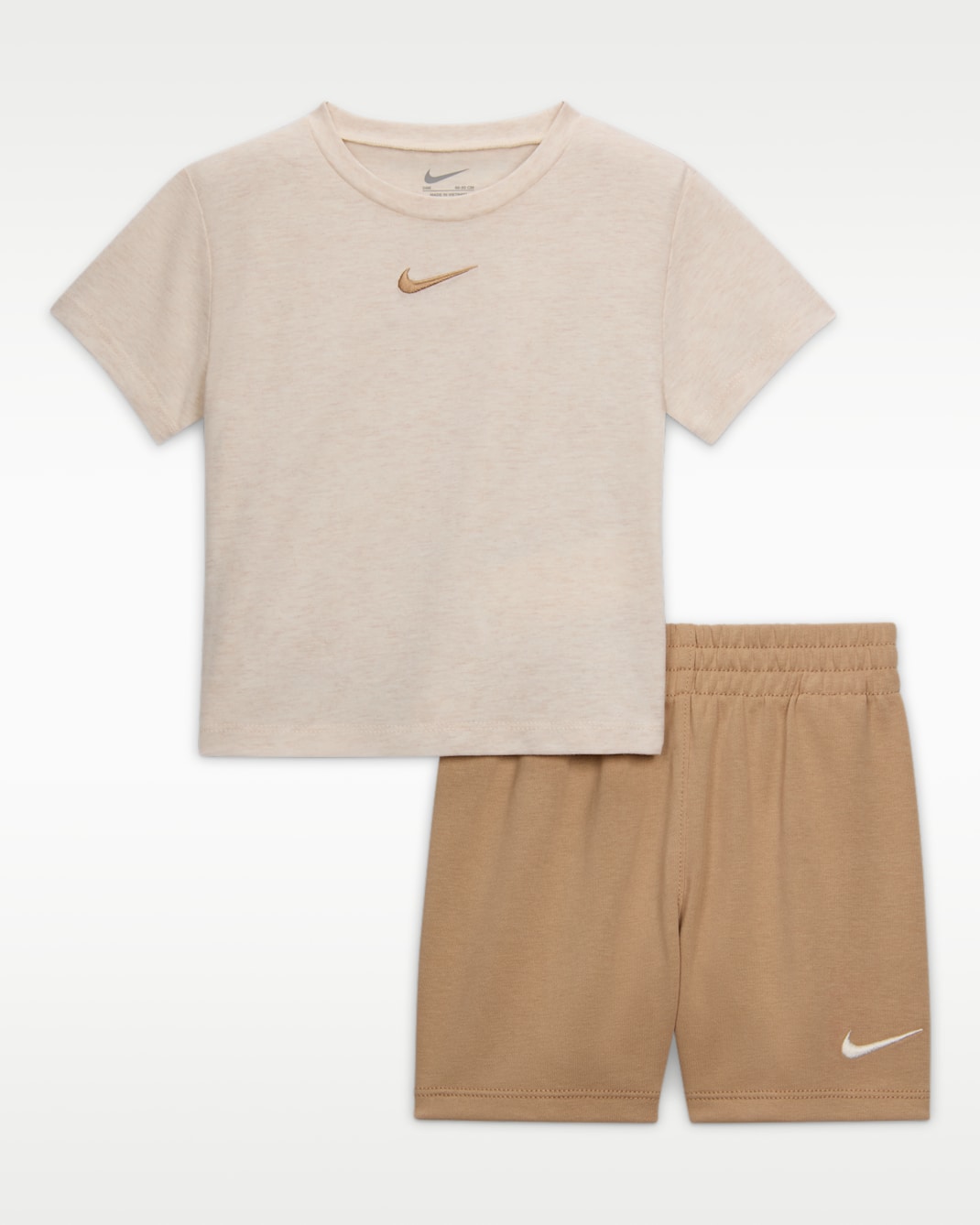 Nike-sæt med T-shirt i jersey og shorts i french terry til babyer - Hemp