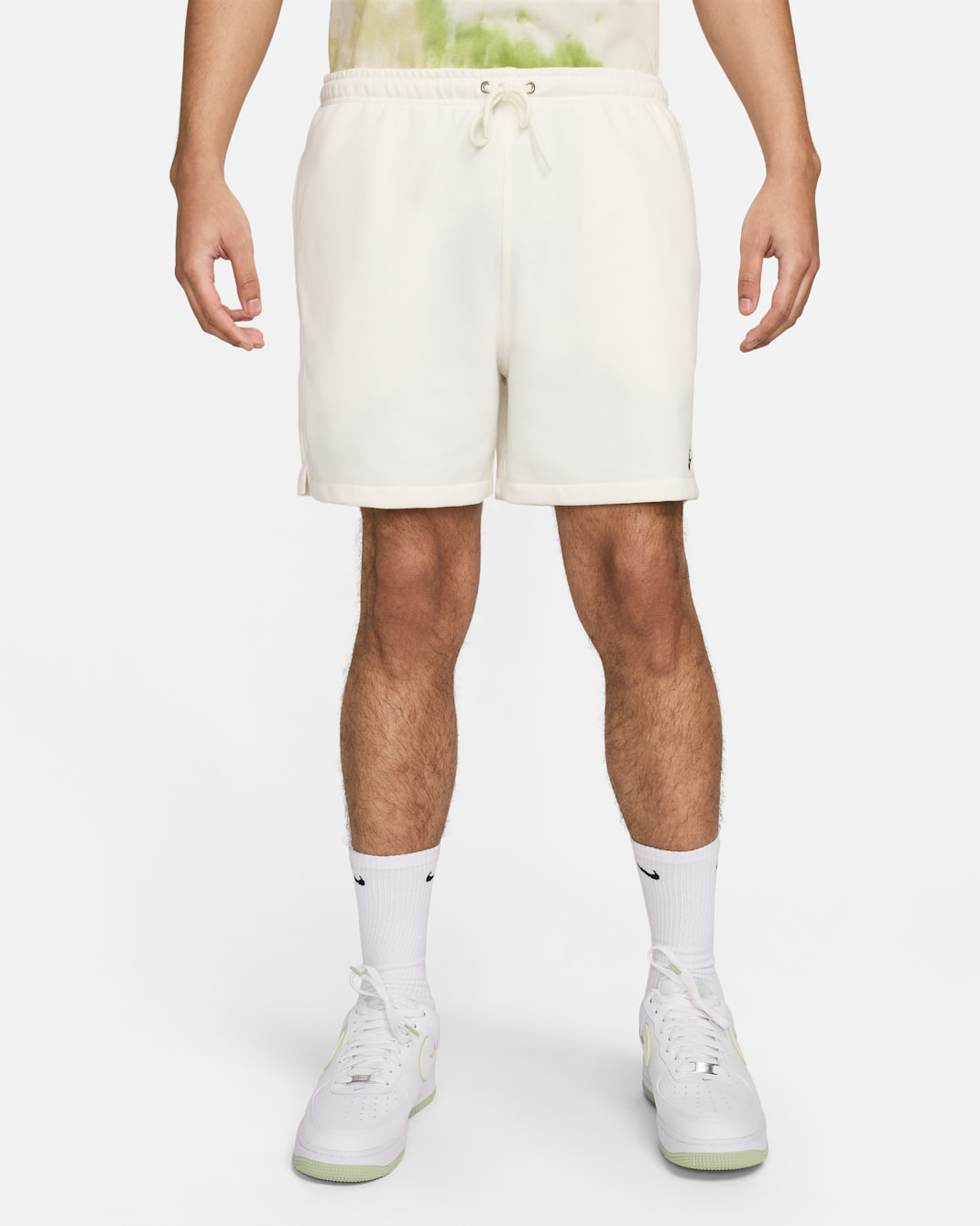 Nike Club Men's French Terry Flow Shorts - Sail/Sail/Black