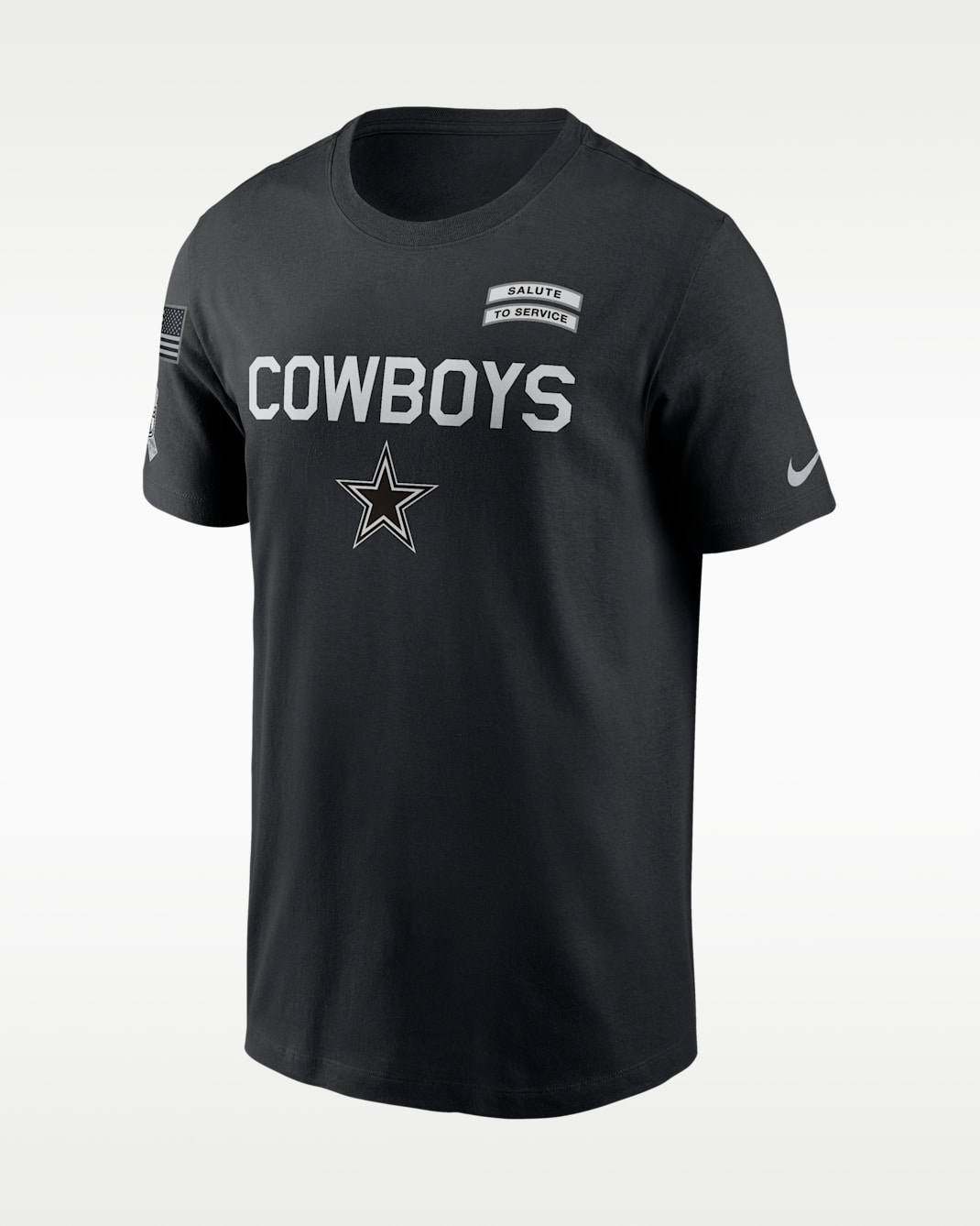 Playera Nike Dri-FIT de la NFL para hombre Dallas Cowboys Salute to Service Sideline - Negro