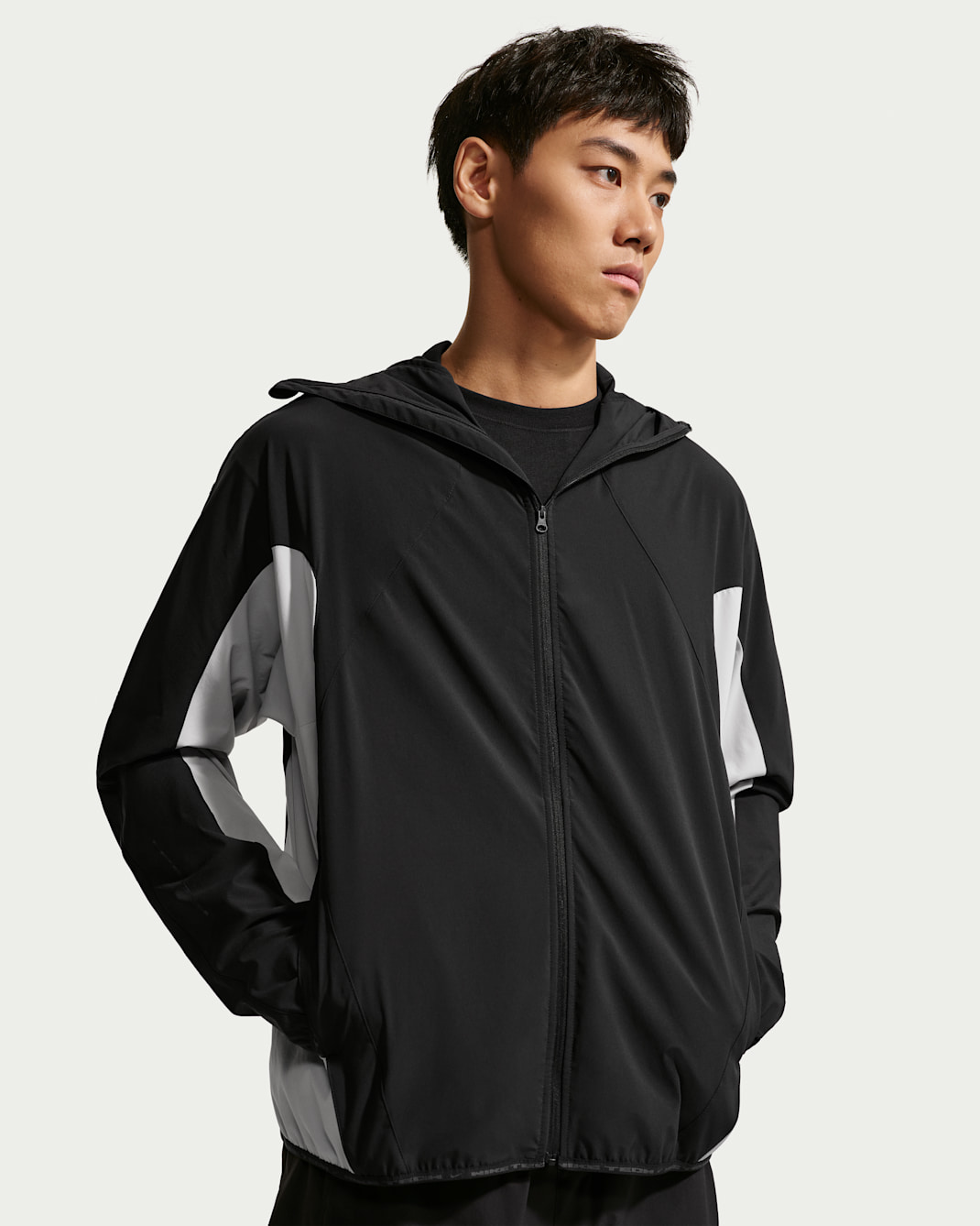 ナイキ テック ヘリオス メンズ Dri-FIT ロングスリーブ シェル - ブラック/グレーフォグ/ブラック