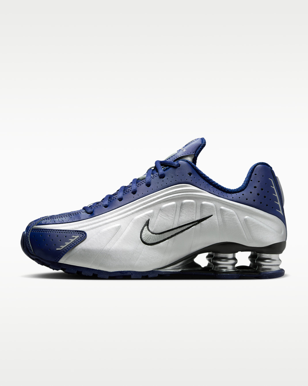 Nike Shox R4 Women's Shoes - Blue Void/Black/Metallic Silver