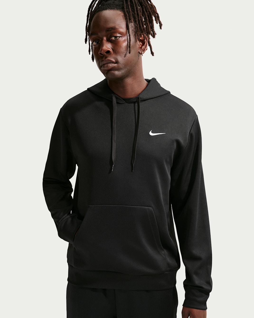 Nike Flex Dri-FIT hettegenser med UV-beskyttelse til herre - Svart/Svart/Hvit