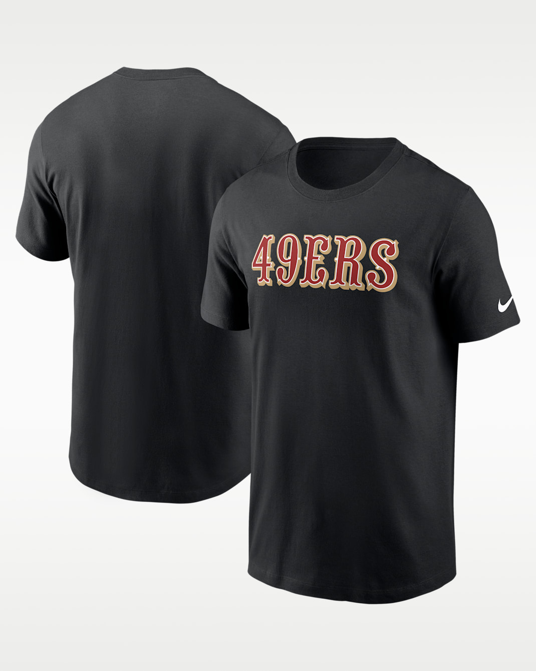 Playera imprescindible Nike de la NFL marca denominativa para hombre 49Ers - Negro
