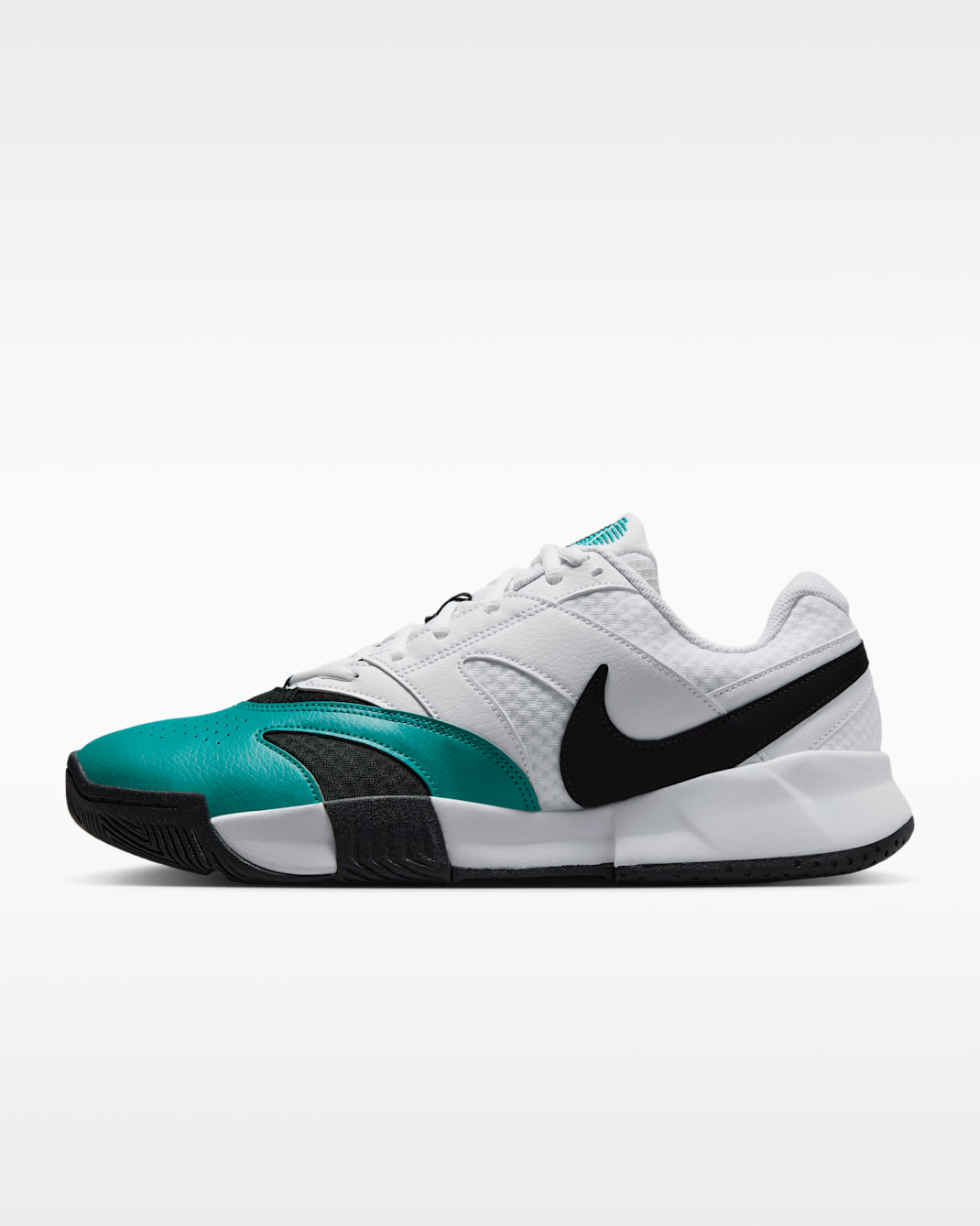 NikeCourt Lite 4 Men's Tennis Shoes - White/Radiant Emerald/Black