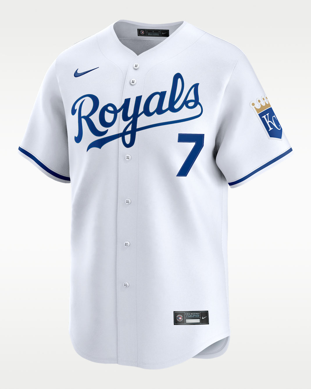 Bobby Witt Jr. Kansas City Royals Men's Nike Dri-FIT ADV MLB Limited Jersey - White