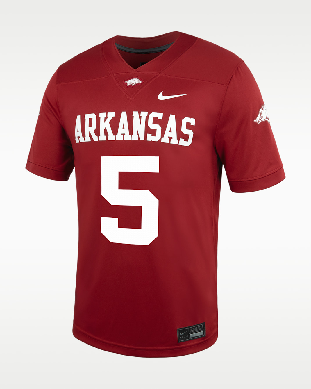 Arkansas Men's Nike College Untouchable Game Jersey - Cardinal Red