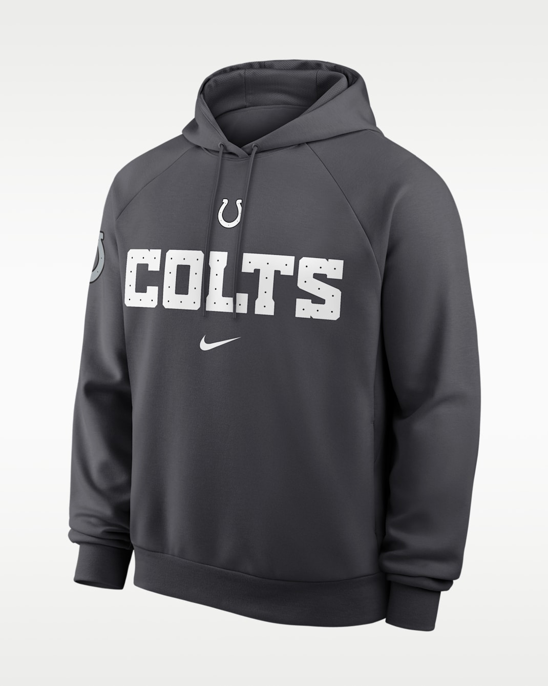 Indianapolis Colts Rivalries Collection Primary Men's Nike Dri-FIT NFL Pullover Hoodie - Anthracite
