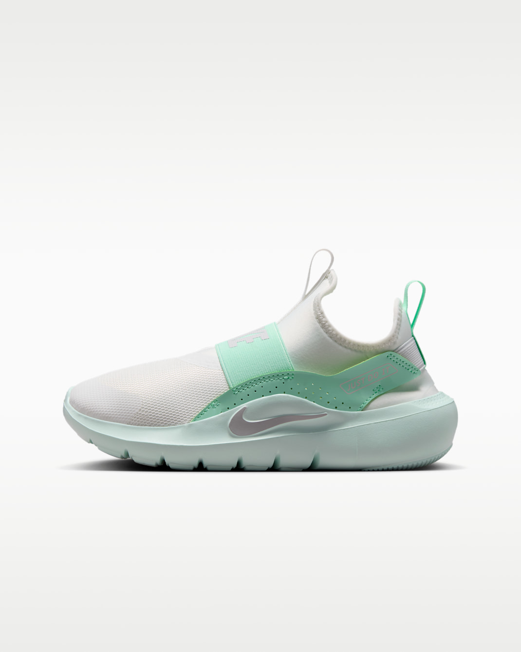Nike Flex Runner 4 Big Kids' Running Shoes - Summit White/Arctic Green/Barely Green/Photon Dust