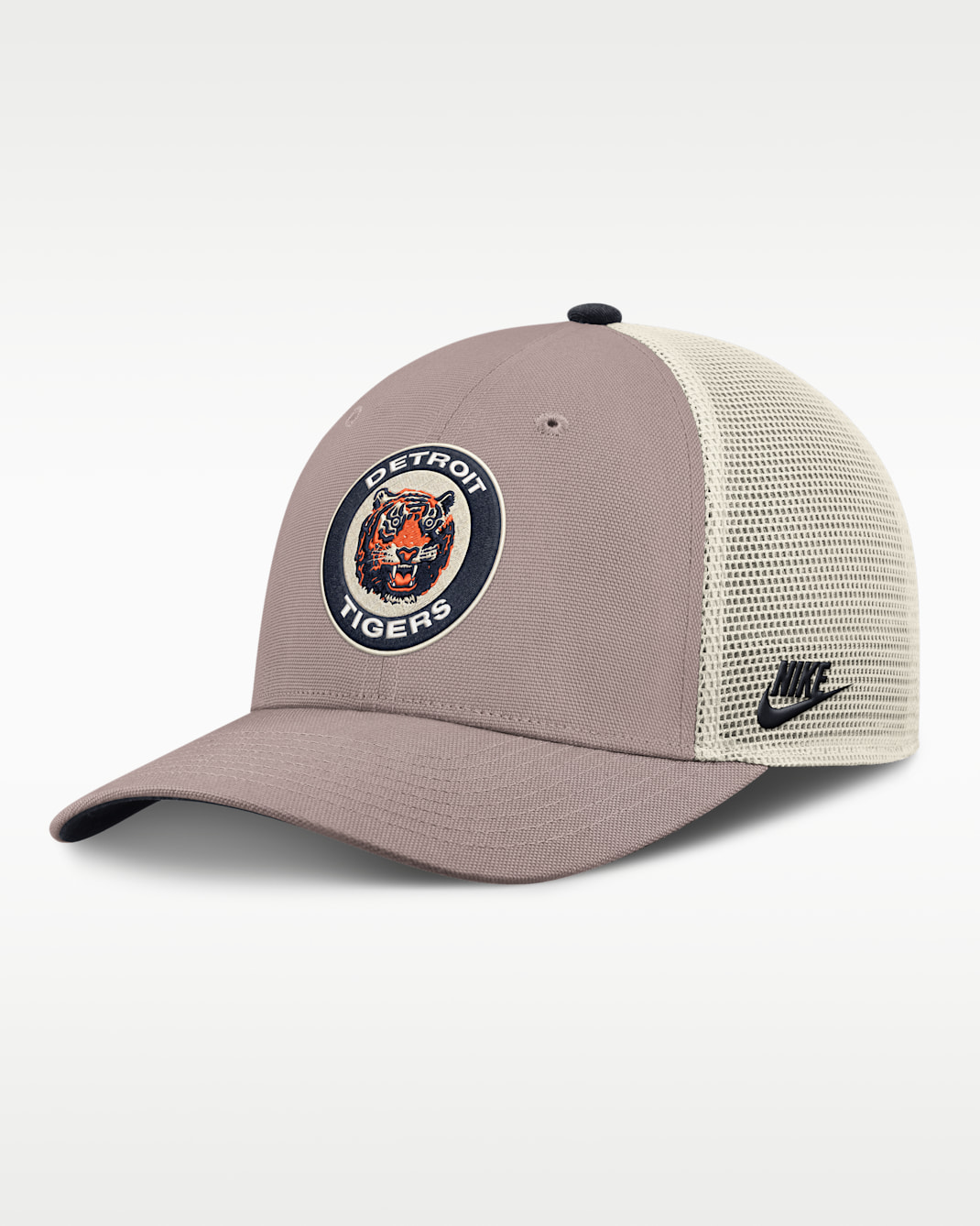 Gorra de rejilla Nike de la MLB ajustable para hombre Detroit Tigers Cooperstown Rise - Caqui