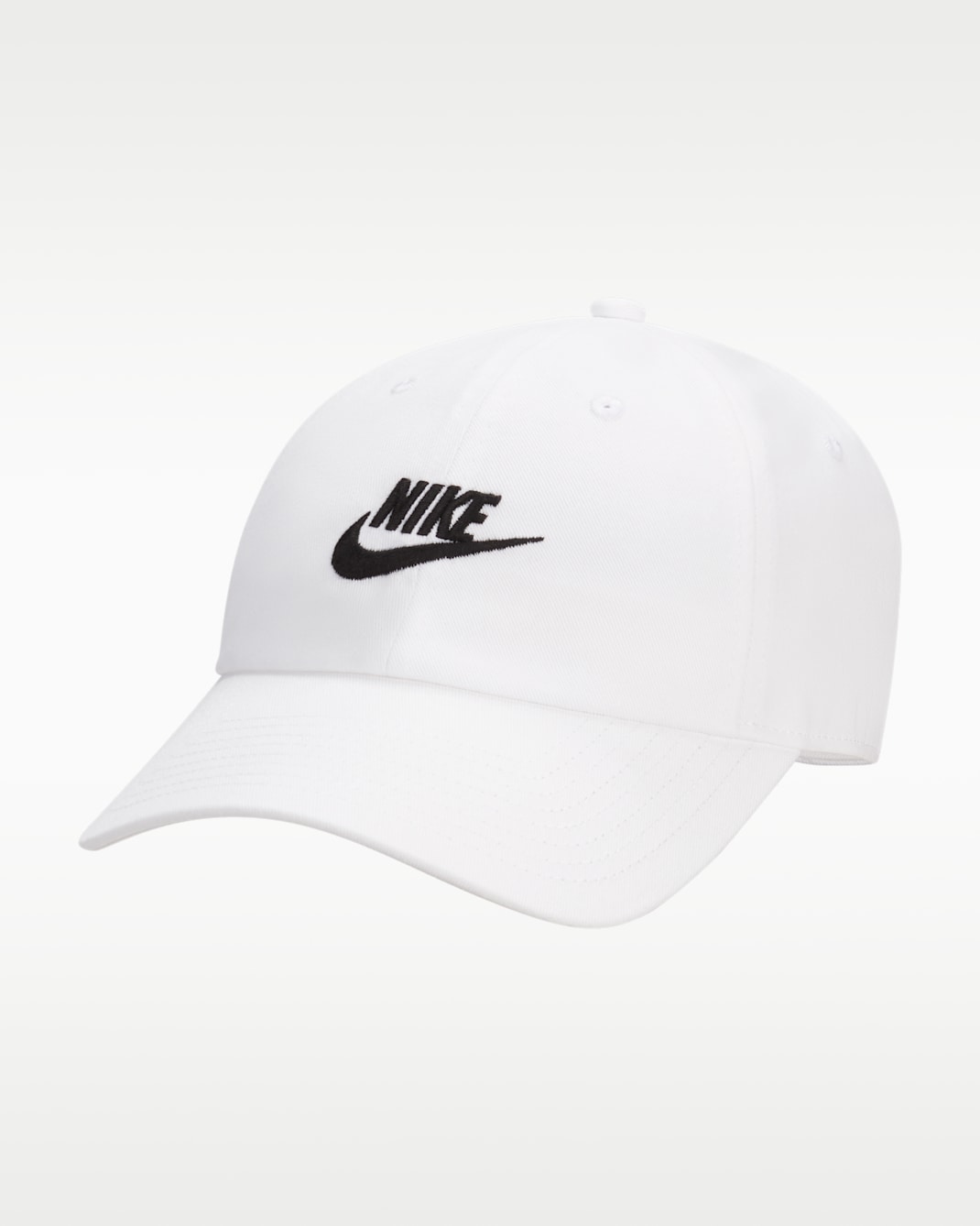 Nike Club Gorra Futura Wash sense estructura - Blanc/Negre