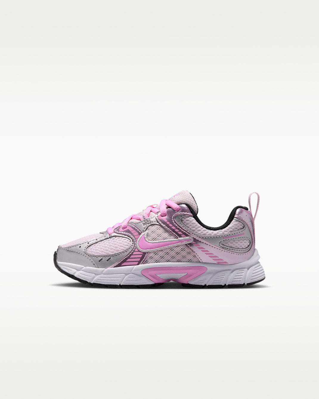 Nike V5 RNR Little Kids' Shoes (Classic laces) - Pearl Pink/Metallic Silver/White/Pink Rise
