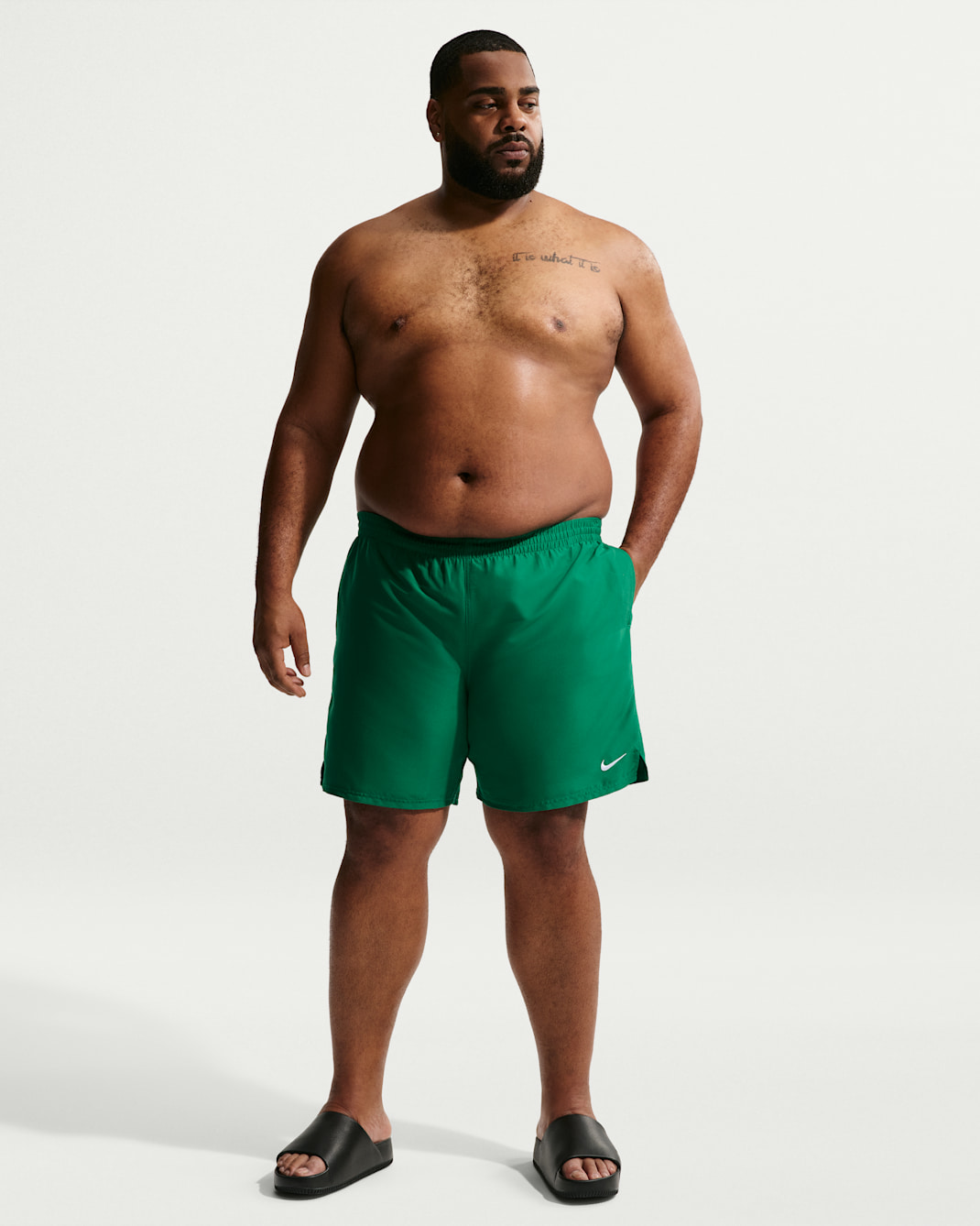 Nike Swim Breaker Essential Men's 7" Brief-Lined Volley Short (Big & Tall) - Malachite