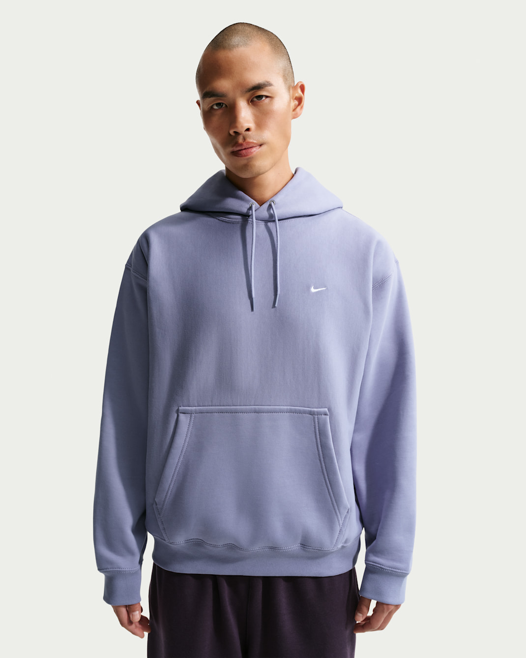 ナイキ ソロ スウッシュ メンズ プルオーバー パーカー - アイアンパープル/ホワイト