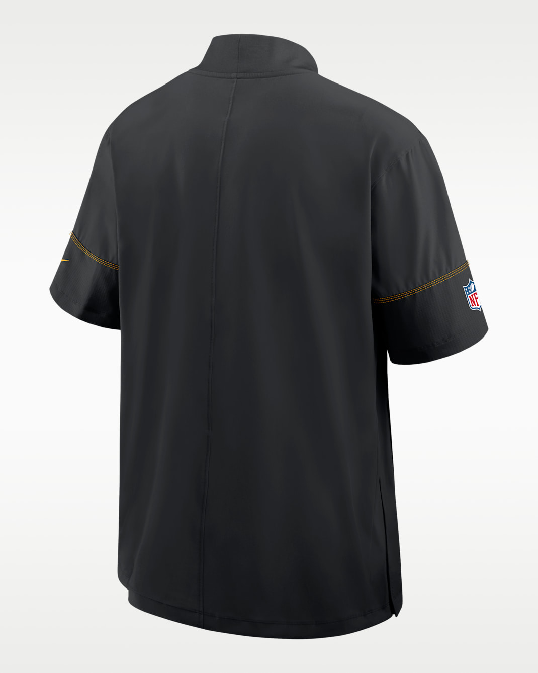 Pittsburgh Steelers Sideline Coach Men's Nike NFL 1/2-Zip Short-Sleeve Hooded Jacket