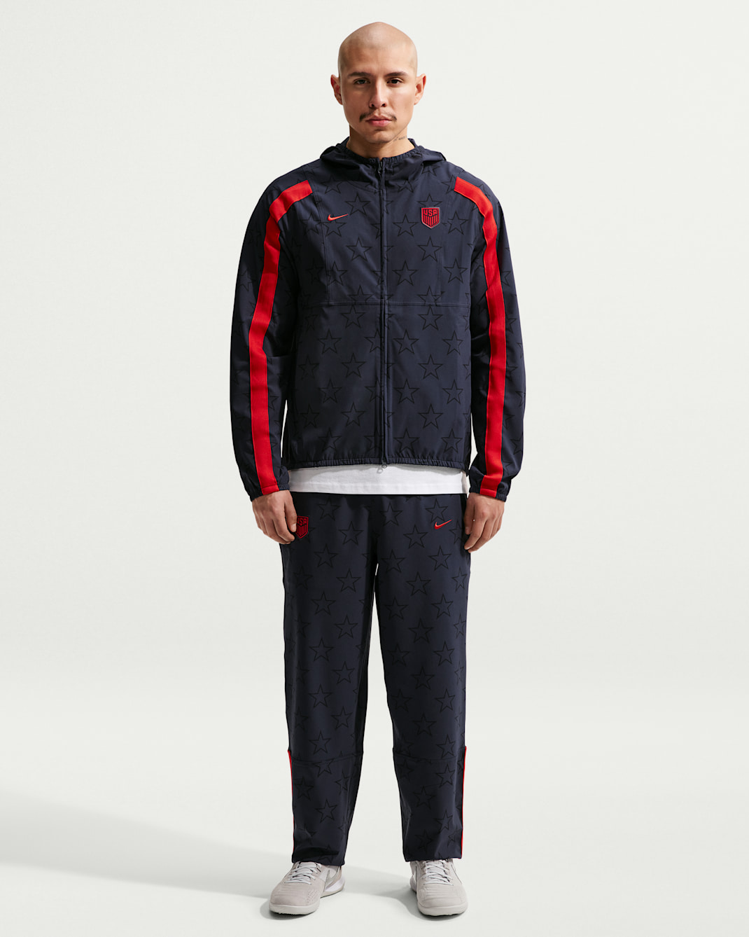USMNT Energy Men's Nike Dri-FIT Soccer Woven Pants - Dark Obsidian/University Red/University Red