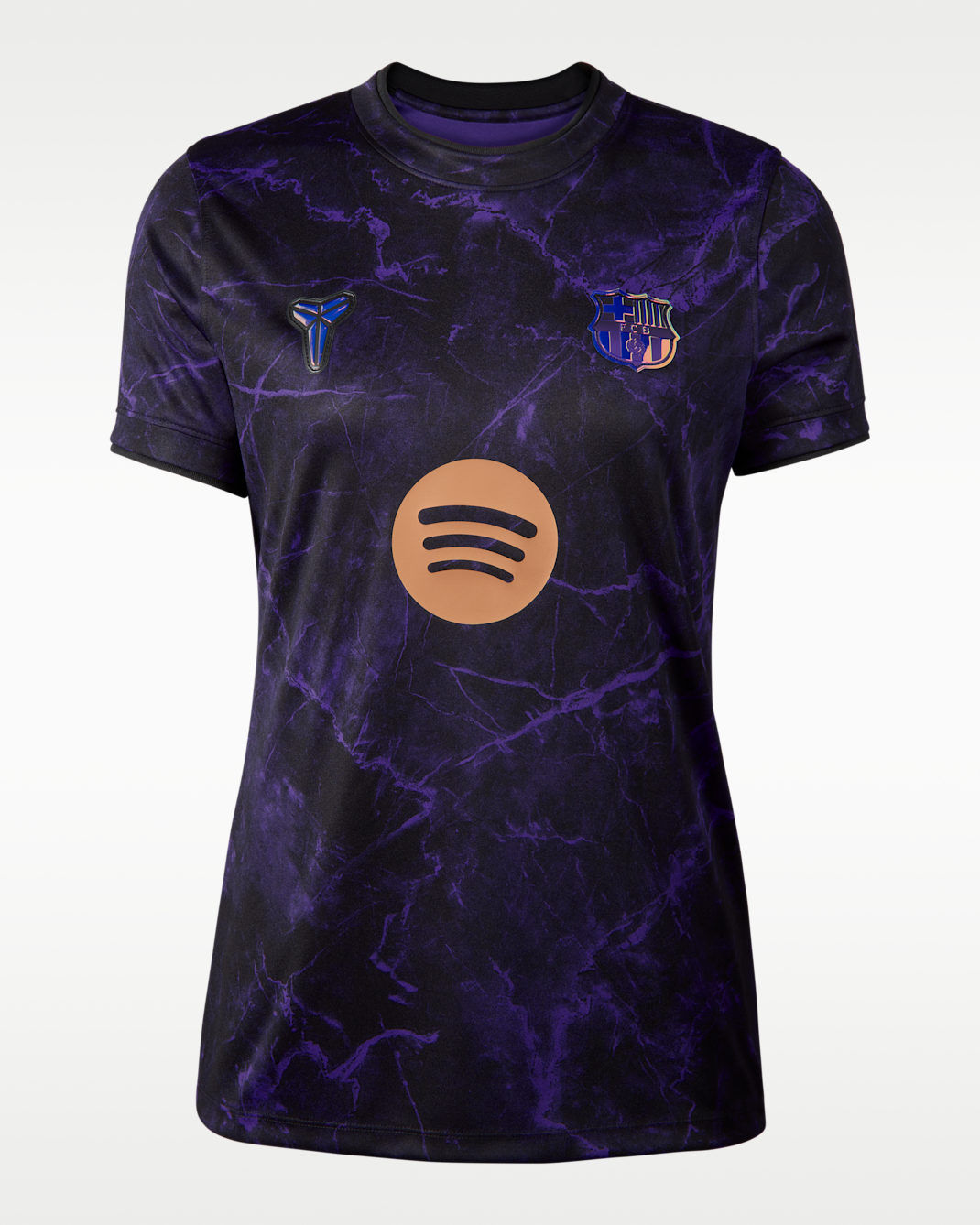 F.C. Barcelona Away Women's Kobe Dri-FIT Football Pre-Match Top - Field Purple/Field Purple/Black/Metallic Gold