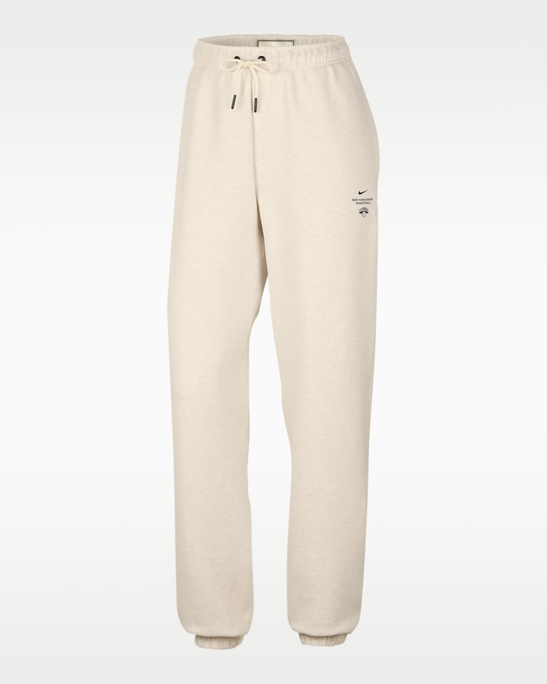 New York Knicks Standard Issue Men's Dri-FIT Basketball Pants - Pale Ivory/Heather/Black