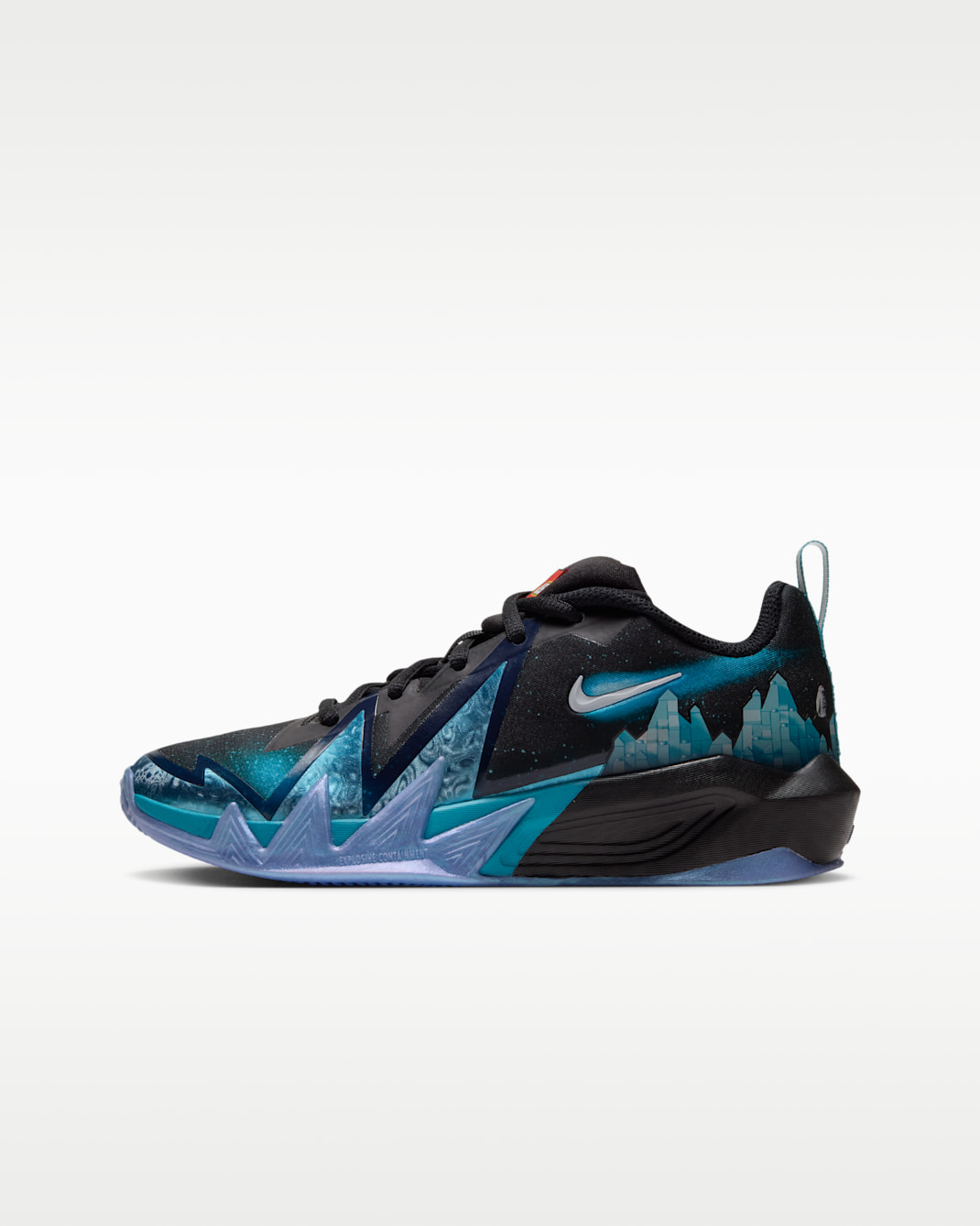 Nike S.T. Dynamite x LEGO® Collection Older Kids' Basketball Shoes - Black/Current Blue/White