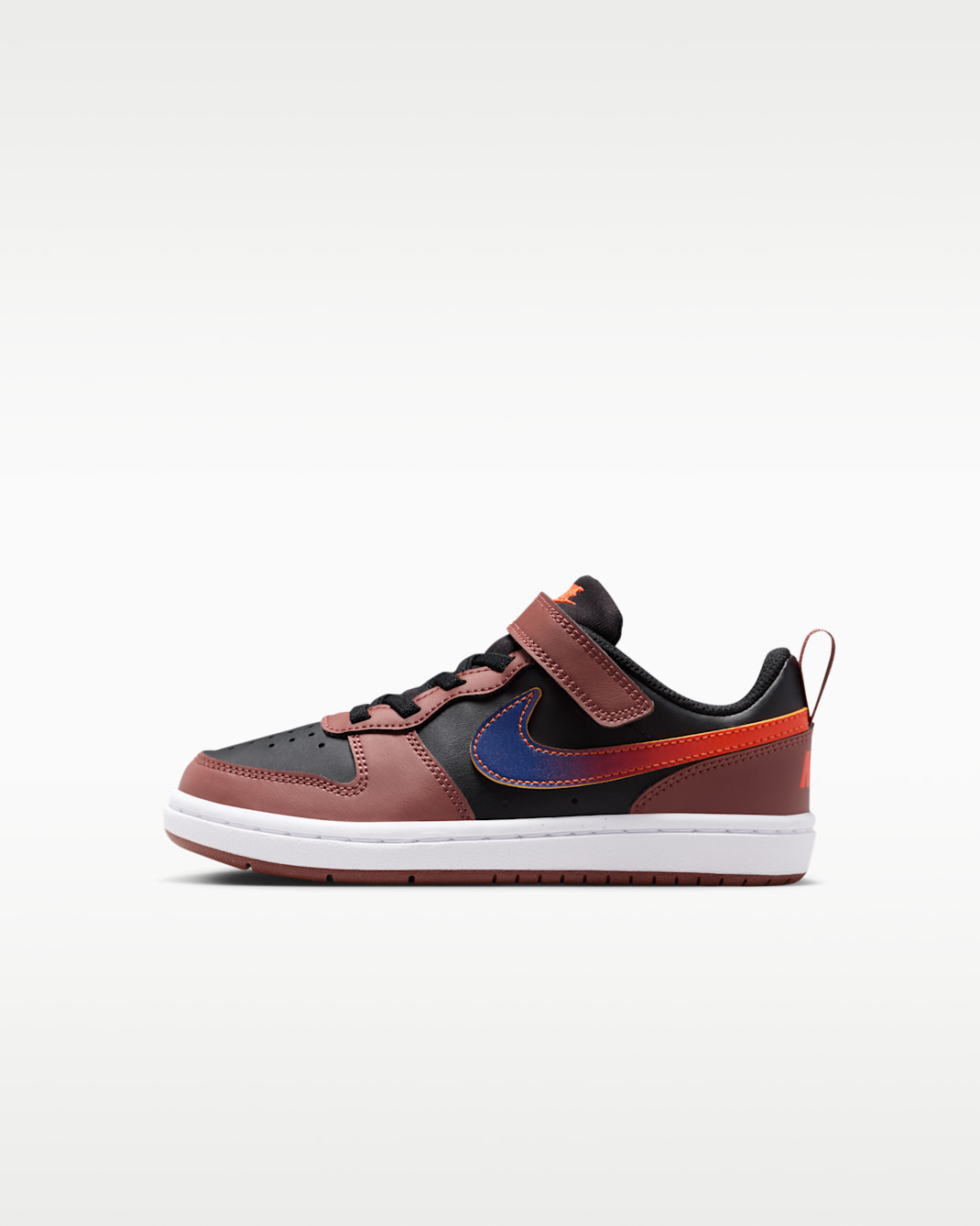 Nike Court Borough Low Recraft Little Kids' (Boys') Shoes - Black/Red Sepia/Team Orange/Deep Night