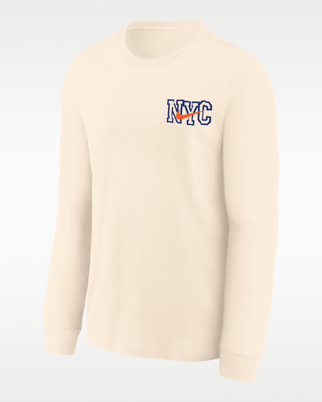 New York Knicks Essential City Edition Big Kids' Long-Sleeve T-Shirt - Natural