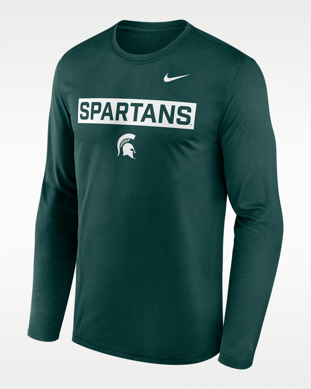 Michigan State Primetime Legend 2-Hit Men's Nike Dri-FIT College Long-Sleeve T-Shirt - Green