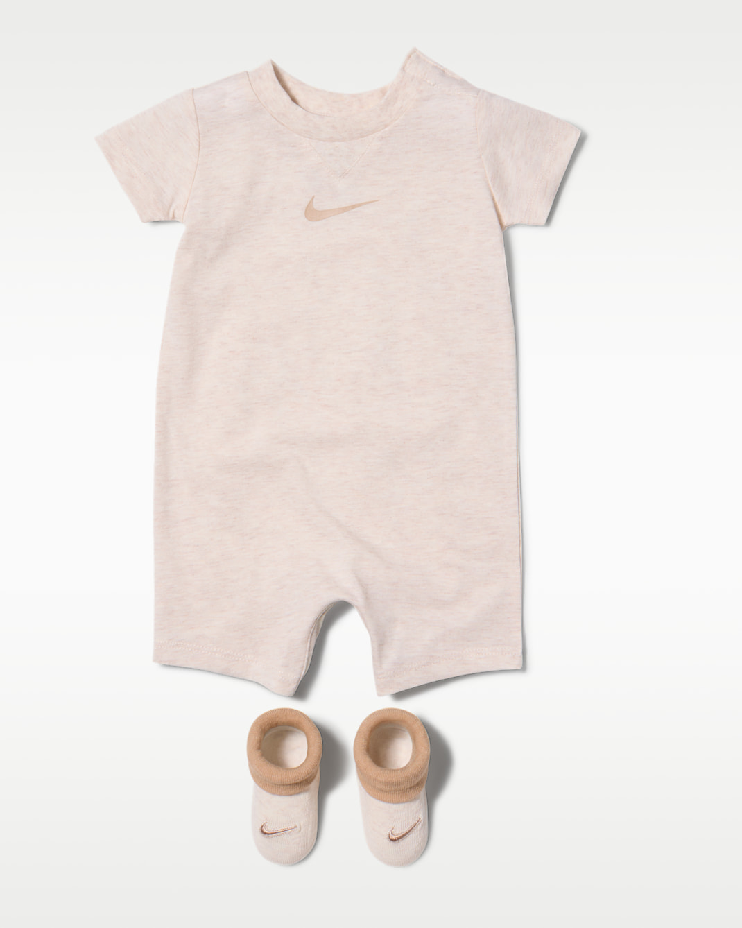 Nike Baby Essentials Baby Romper and Booties Set - Pale Ivory